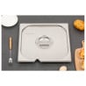 GN 2/3 stainless steel lid for professional kitchen