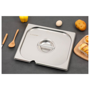 GN 2/3 stainless steel lid for professional kitchen