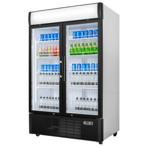 Refrigerated Beverage Display Case - 2 Doors - 1000 L - Dynasteel