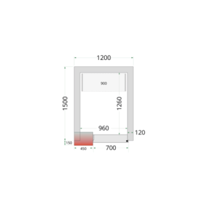 Chambre Froide Négative - TEFCOLD 1200x1500 | Optimálne a ekonomické skladovanie potravín | Plyn R290