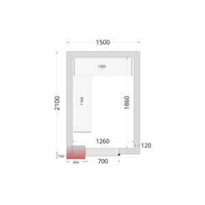 Chambre Froide Négative TEFCOLD - 1500 x 2100 : Qualité et Efficacité pour la Restauration Professionnelle