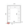 Chambre Froide Négative TEFCOLD - Rozmery 2100x2700mm | Profesionálne Skladovanie
