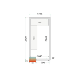 Chladnička s pozitívnou teplotou TEFCOLD - 1200x2400mm | Profesionálne skladovanie