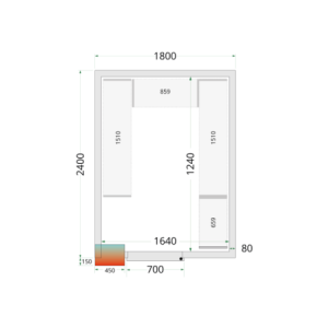 Chladnička s pozitívnou teplotou - 1800 x 2400 | TEFCOLD | Profesionálne a ekonomické skladovacie riešenie