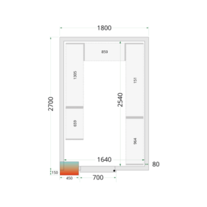 Chladnička s pozitívnou teplotou - 1800 x 2700 - TEFcold - Optimalizované skladovanie a dostupná cena