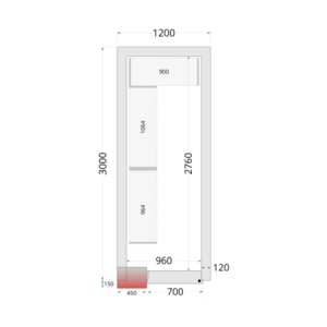 Kit Regál Chladiacej Miestnosti 1200 x 3000 TEFCOLD - Optimálna organizácia a profesionálna odolnosť