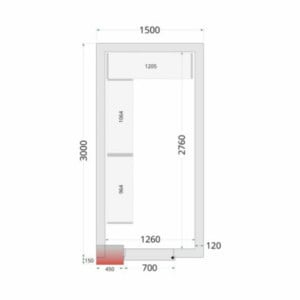 Kit Rayonnage pour Chambre Froide 1500 x 3000 | TEFCOLD - Gain d'espace et organisation optimale