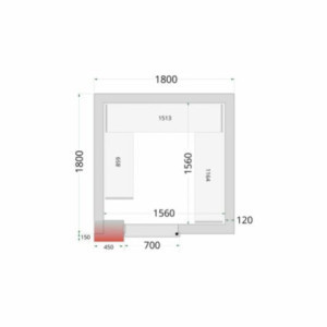 Cold Room Shelving Kit 1800x1800 TEFCOLD - Secure and Hygienic Professional Storage