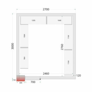 Kit Rayonnage pour Chambre Froide 2700 x 3000 - TEFCOLD | Organisez votre stockage et conservez vos produits alimentaires