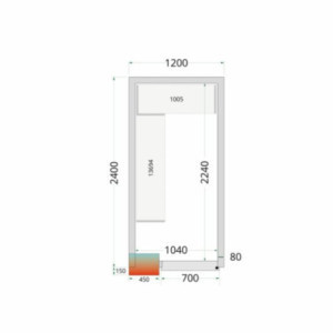 Cold Room Shelving Kit 1200x2400 - TEFcold: Optimized storage space with reliability and style