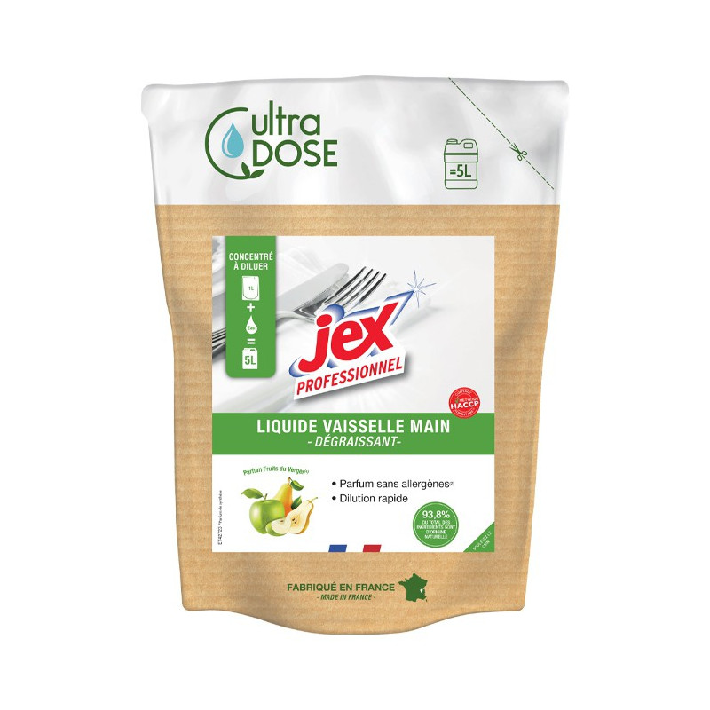 Hand dishwashing liquid ultra dose 5 L - Orchard Fruits Jex: easily removes grease and dirt