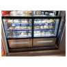 Refrigerated Display Counter 2 Glass Doors Black - 140L TEFCOLD