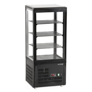 Vitrine Réfrigérée de Comptoir Porte Vitrée Noir - 78 L | TEFCOLD alebo Vitrine Réfrigérée de Comptoir Porte Vitrée Noir 78L | T