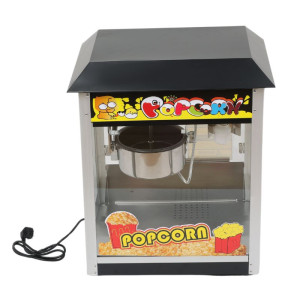 Professional Popcorn Machine - Black Dynasteel: Powerful, durable, and impeccable design.