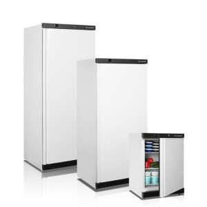 White Positive Refrigerated Cabinet - 420L TEFCOLD: Optimal food preservation in an elegant space