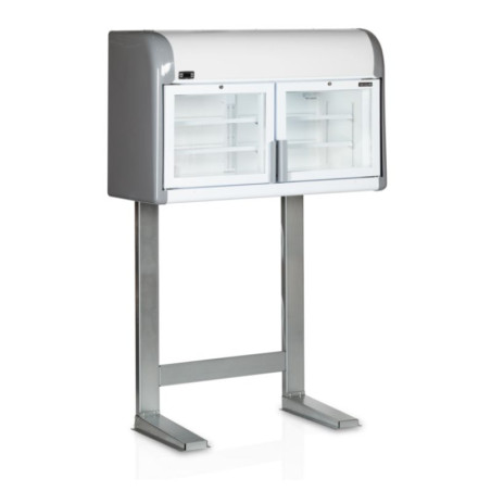 Wall Freezer with Stand - 2 Glass Doors - 170L TEFCOLD | Optimize your Commercial Space