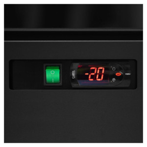 Black Vertical Freezer Showcase - 702 L | TEFCOLD | Ideal for professional catering | Energy saving, glass doors