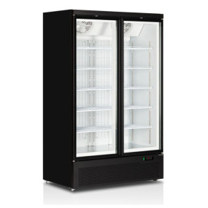 Vitrine Congélateur Verticaux Noir - 702 L | TEFCOLD | Ideálne pre profesionálne stravovanie | Úspora energie, sklenené dvere