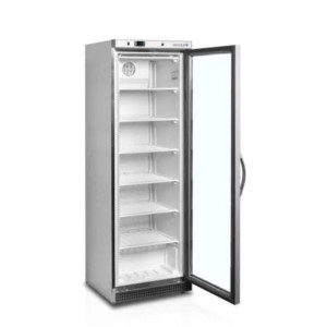 Stainless Steel Glass Door Refrigerated Cabinet - 340L - TEFCOLD