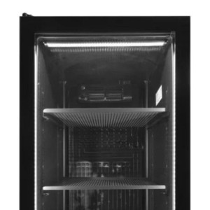 Armoire Réfrigérée Noire - Porte Vitrée Charnière Gauche - 347L | TEFCOLD