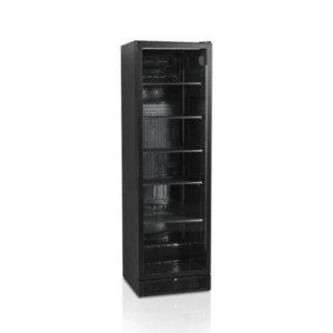 Black Refrigerated Cabinet - Glass Door - 347 L TEFCOLD SCU1425H