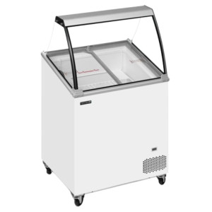 Chest Freezer with Curved Glass - 157 L | TEFCOLD | Stock-direct CHR