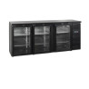 Zadný bar s chladením, 3 sklenené dvere - 442 L | TEFCOLD CBC310G