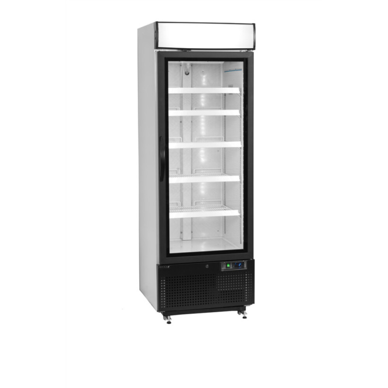 Armoire Réfrigérée 1 Porte Vitrée Blanc TEFCOLD 412 L - Équipement Professionnel