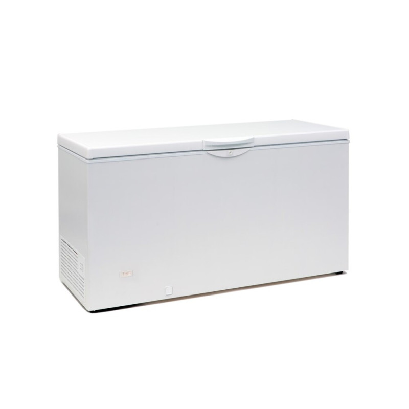 White Chest Refrigerator - 411L TEFCOLD EBC53: Static Cooling, Low Consumption.