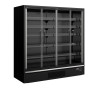 Black Supermarket Refrigerated Display - 4 Glass Doors - TEFCOLD