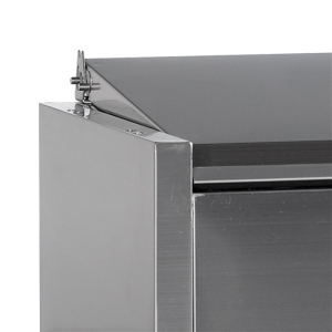 Saladette to Place Stainless Steel Lid Static 8 GN 1/4 - 41.6 L - TEFCOLD