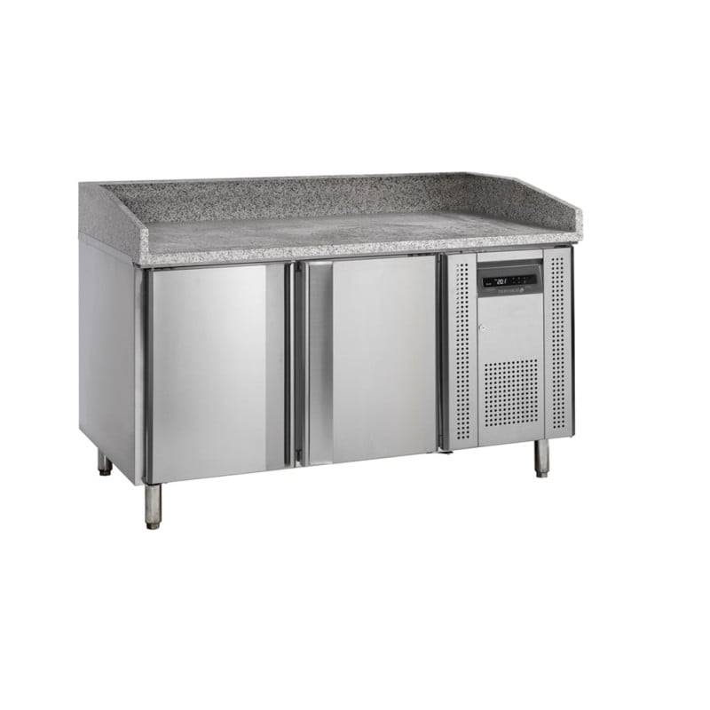 Stôl na pizzu Inox TEFCOLD - 400x600mm - 2 dvere - Vysoká kvalita