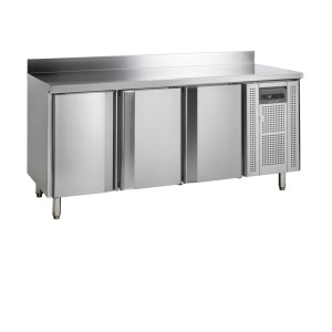 Negative Refrigerated Table with Backsplash - 3 Doors - GN 1/1 - TEFCOLD | High quality & optimal performance