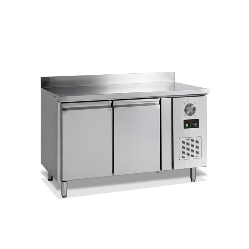 Negative Refrigerated Table 2 Doors with Backsplash - 272 L | TEFCOLD