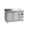 Negative Refrigerated Table 2 Doors with Backsplash - 272 L | TEFCOLD