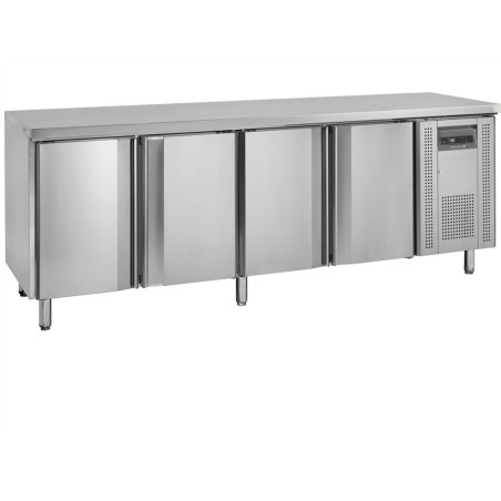 Stainless Steel Refrigerated Table - 4 Doors - GN 1/1 from TEFCOLD: Keep your food fresh efficiently