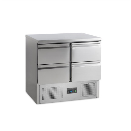 Positive Refrigerated Saladette GN 1/1 in Stainless Steel - 4 Drawers - 230 L | TEFCOLD