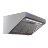 Complete 700 Snack Hood with Motor, LED, and Dimmer - Dynasteel, Stainless Steel AISI 304