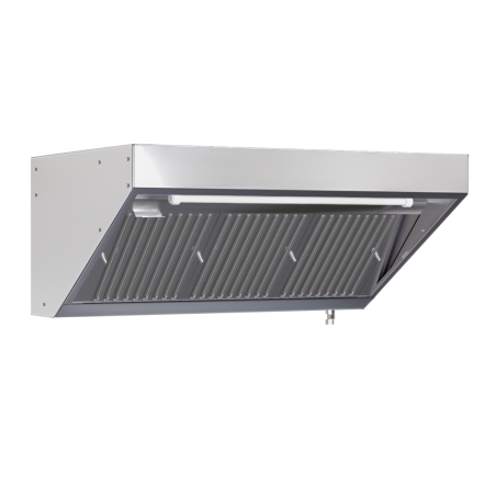 Hotte Snack 700 LED Sans Moteur longueur 1800 Dynasteel