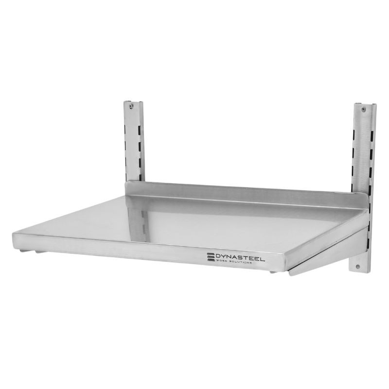 Stainless Steel Wall Shelf on Brackets - L 600 x D 400 mm - Dynasteel Stainless Steel Wall Shelf on Brackets - L 600 x D 400 mm - Dynasteel