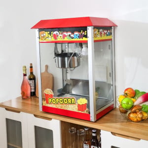 Profesionálny stroj na popcorn 1400 W — Nerezová nádoba