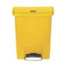 Poubelle Jaune 30L Rubbermaid - Pédale Frontale Ultra Résistante