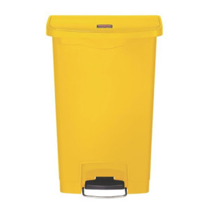 Kôš na odpad s pedálom Slim Jim Rubbermaid - Žltý 50L