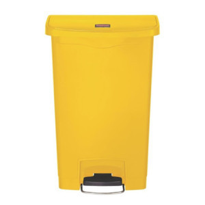 Kôš na odpad s pedálom Slim Jim Rubbermaid - Žltý 50L