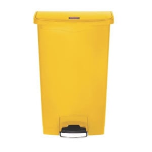 Veľký žltý pedálový kôš na odpadky 68 L Rubbermaid: Bezchybná hygiena a profesionálna praktickosť