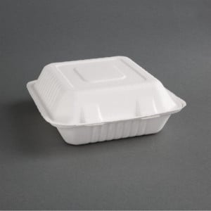 Krabice 3 oddelenia Bagasse Kompostovateľné 201mm - Balenie 200