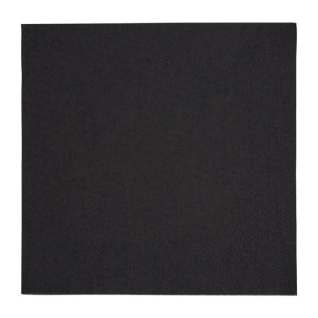 Dinner Napkins 3 Ply Black 400mm - Pack of 1000 - Superior Quality