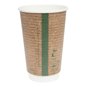 Double Wall Compostable Hot Drinks Cups 455 ml - Pack of 500 by Vegware