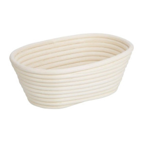 Oval Rattan Fermentation Basket 210x150x80 mm - Professional Quality