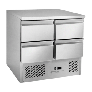 Refrigerated Positive Table - 4 Drawers GN 1/2 Dynasteel: Quality and Performance